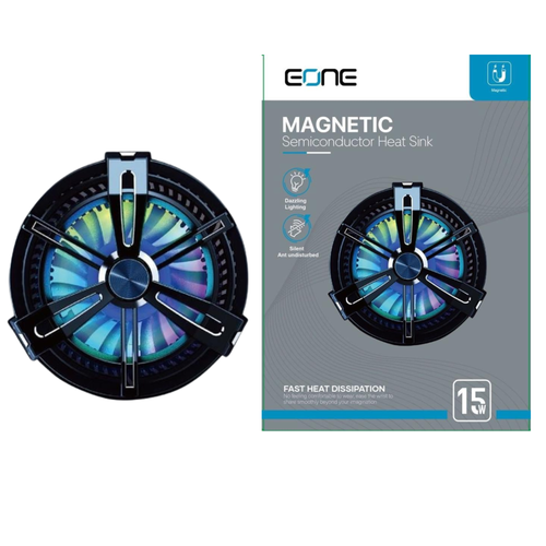 مروحة  تبريد ثلجي MAGNETIC للجوالات مع شحن بقوة 15 واط يدعم MagSafe من FAST HEAT DISSIPATION EONE