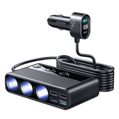 موزع شحن على ولاعة السيارة من جيروم بقوة 154واط JOYROOM JR-CL06 MULTI-PORT USB CAR CHARGER PD154W