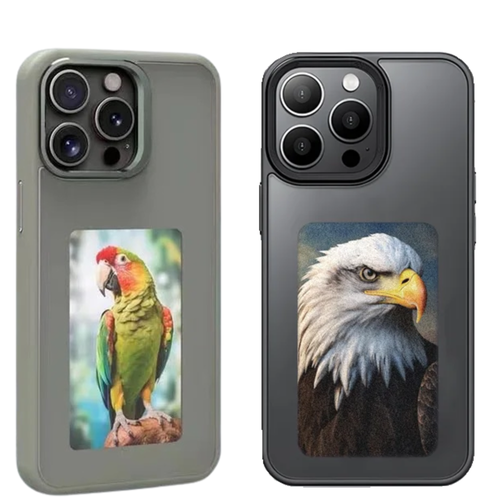 كفر جوال ذكي بالحبر الإلكتروني ذكي بشاشة NFC Refesh ، بدون بطارية iPhone 15 ، 14 ، 13 Pro Max