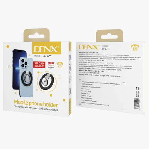 مسكة وحامل جوال مغناطيسية تدعم ماج سيف DENX DX1249 -Mobile phone holder Strong magnetic attraction, stable and easy to fold