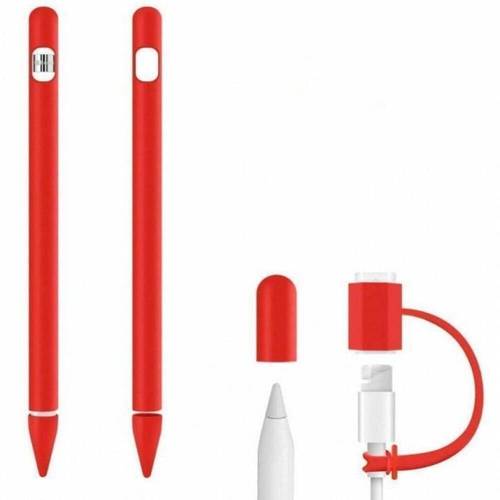 غطاء حماية سليكون احمر لقلم ابل - Apple Pencil