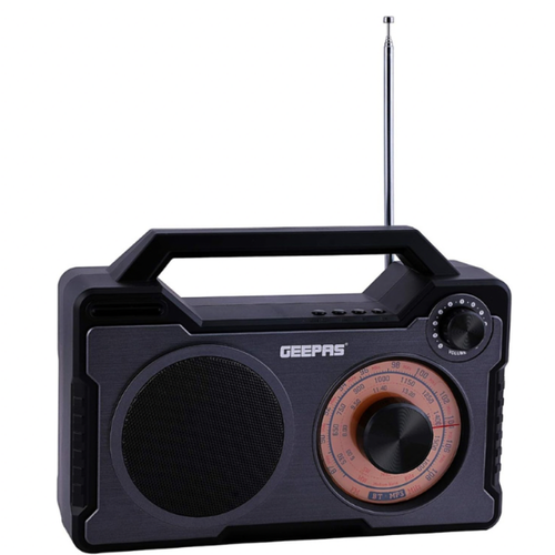 جيباس راديو زمان GR13013 قابل لاعادة الشحن بمنفذ USB وبلوتوث Geepas GR13013 Radio