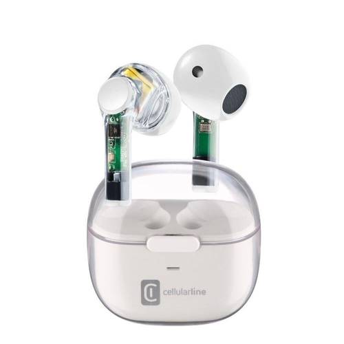 سماعة بلوتوث الايطاليه سيلولارلاين فاين اصدار شفاف cellularline  FINE WIRELESS HEADSET