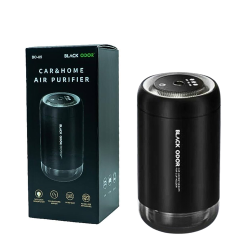 فواحة عطرية للسيارة من بلاك اودور، اسود جهاز التعطير  مع زيت عطري BLACK ODOR