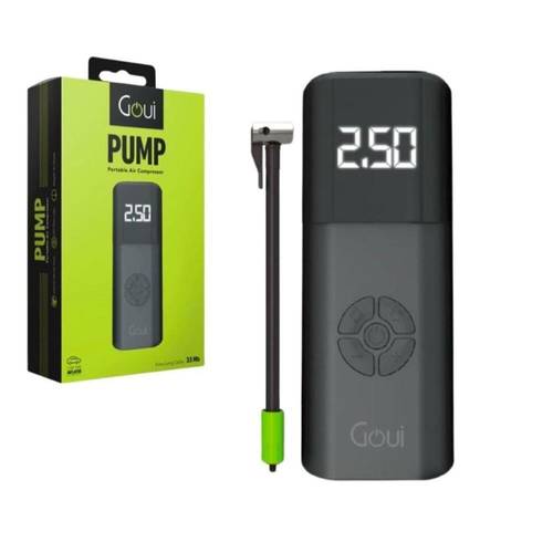 منفاخ هواء يعمل على ولاعة السيارة بدون بطاريات متعدد الوظائف من شركه قوي  Goui PUMP Portable Air Compressor