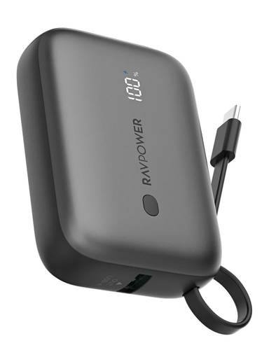 باور بانك راف باور 3 منافذ، 10000 ملي امبير ، PD20W، RP-PB1224 - اسود