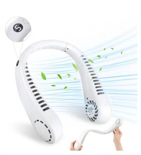 مروحة رقبة تعمل بالشحن من دينكس DX2576 قابلة لإعادة الشحن تدعم 5 سرعات بإضاءة LED ماركة DENX