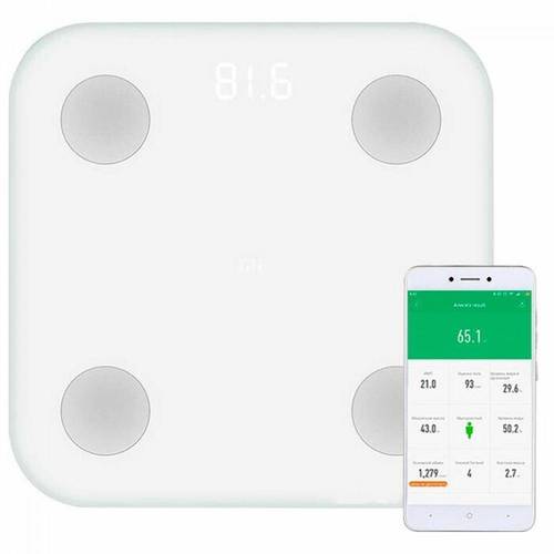 ميزان شاومي الذكي لقياس الوزن والدهون MI Body Composition Scale 2 White