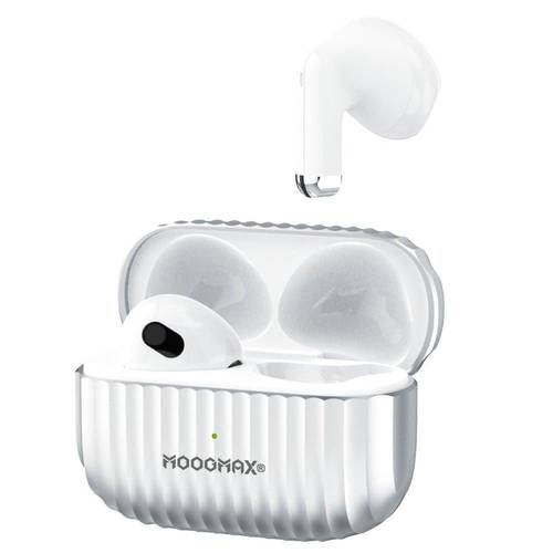 سماعة بلوتوث ايربودز معدنيه فضي TWS WIRELESS EARBUDS  من moogmax  ضمان سنتين MX-EP44
