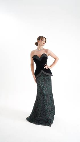 Emerald Noir Siren Gown