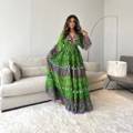green dress