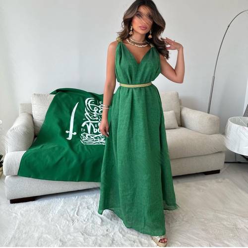 Green national Day dress