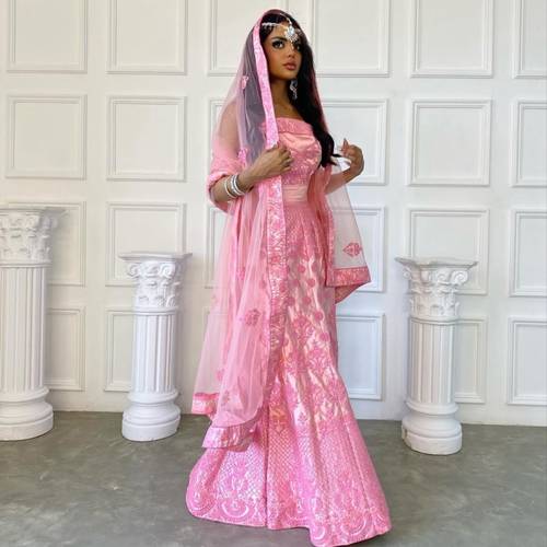 Pink Saree