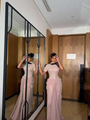 Rosé Luxe Gown