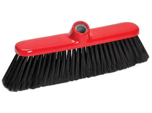 Red Angled covered broom italy w/hand
