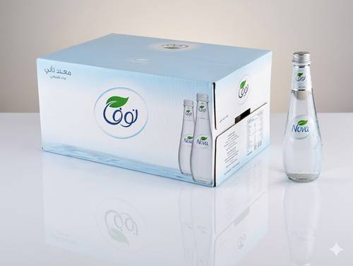 مياه نوفا زجاج 250 مل - كرتون (24 عبوة)