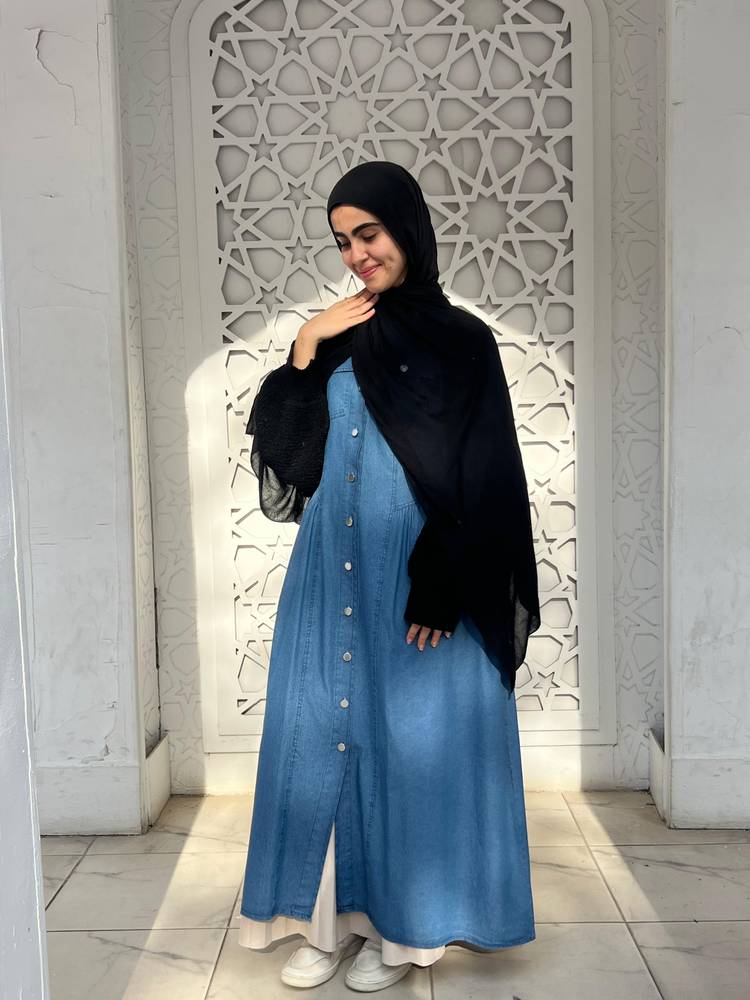 Princess Blue Denim Sleeveless Dress