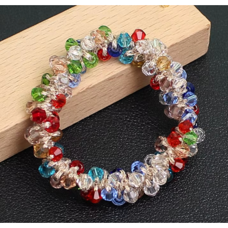 اسوارة مطاطية بالكريستال