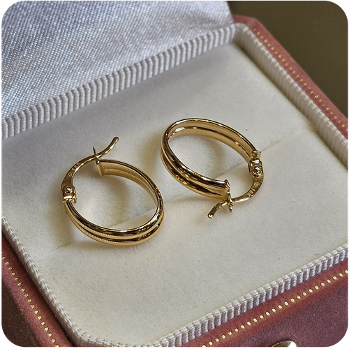 حلق ذهب - 18K