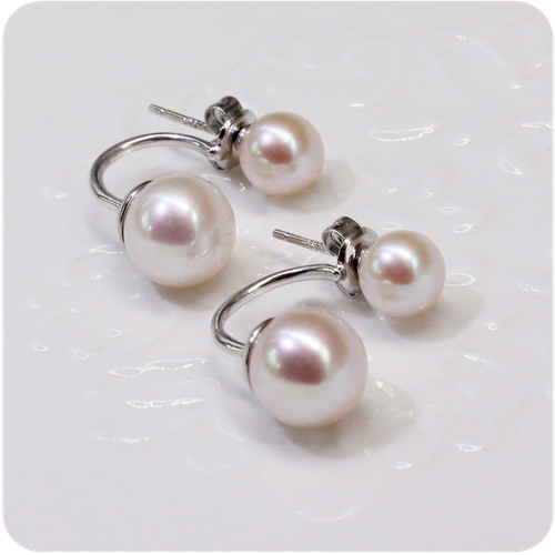 Silver Earring With Freshwater Pearls - 925K