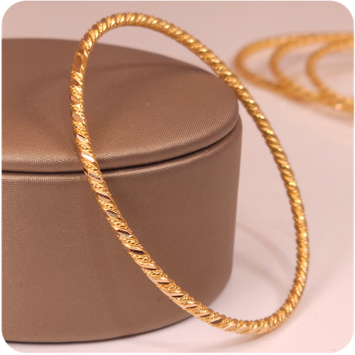 Gold Bangle - 21K (Single Piece)