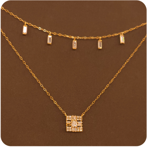 Small Gold Necklace - 18K