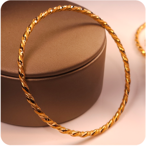 Gold Bangle - 21K (Single Piece)