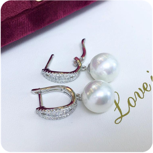 Silver Earring With Freshwater Pearls - 925K