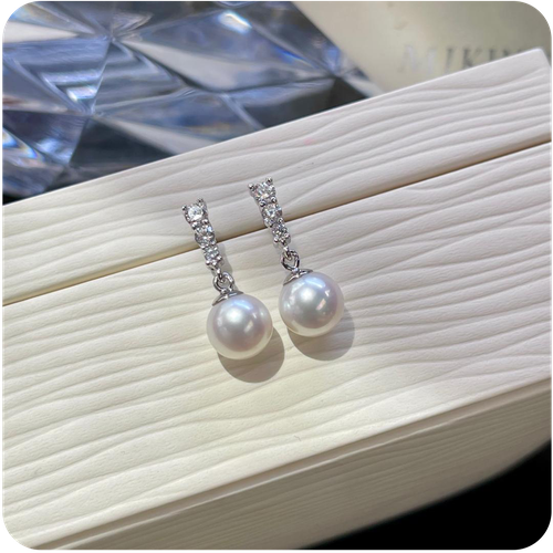 Silver Earring With Freshwater Pearls - 925K