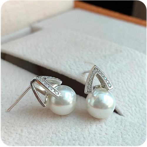 Silver Earring With Freshwater Pearls - 925K