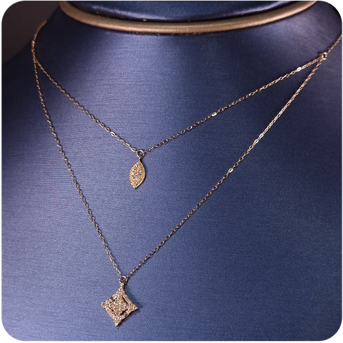 عقد ذهب ستار - 18K