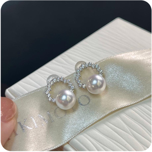 Silver Earring With Freshwater Pearls - 925K