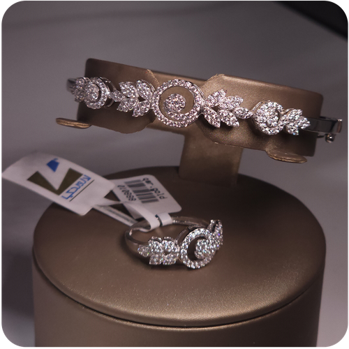 White Gold Bracelet Set - 18K