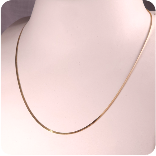 Flat Necklace - 18K