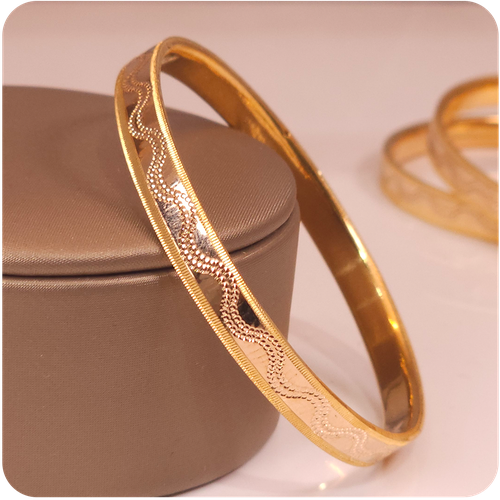 Gold Bangle - 21K (Single Piece)