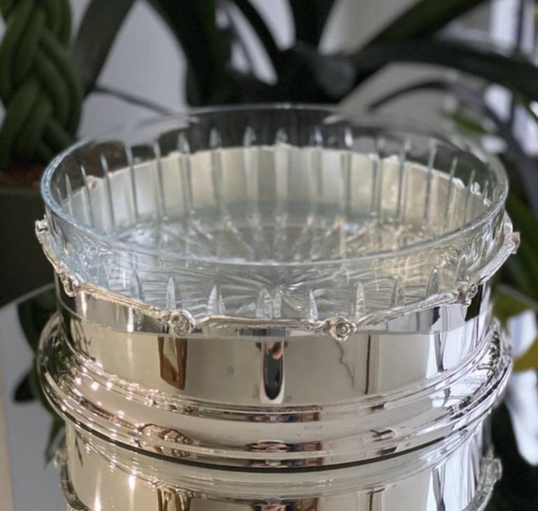 صحن كلاسيك فضي
