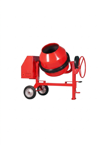 Concrete mixer, 350-liter Portuguese cement mixer, 2 HP Italian motor, for contractors and projects, European specifications for construction work.