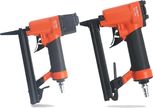 Professional 21 Gauge Pneumatic Fine Wire Stapler 80/16 & 80/16LN - Industrial Heavy Duty Air Staple Gun for Upholstery, Furniture, Cabinetry, and Woodworking - Fits 6-16mm Staples