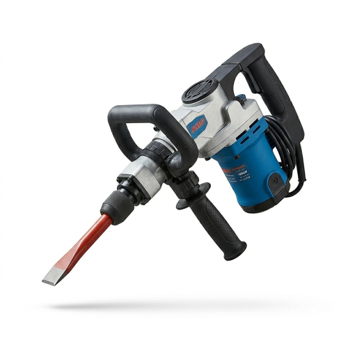 SMG 1800W Ultra-Powerful Demolition Hammer Drill - Heavy Duty Concrete Breaker Jack Hammer - 220V-240V 50/60Hz - Industrial Grade Construction & Masonry Tool