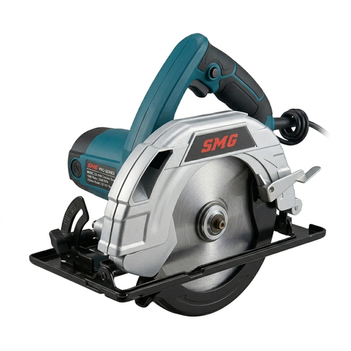 SMG 1400W Professional Circular Saw - 7-Inch (185mm) High-Performance Electric Cutting Machine - 5500 RPM Heavy Duty Power Saw for Woodworking - 220V-240V