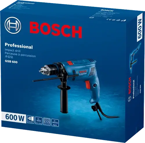 GSB 600 Professional 600W Rotary Drill - Powerful Rotary Drill for Home and Industrial Use