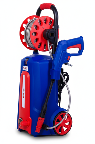 Professional 120 Bar Portable High-Pressure Washer - 1800W Electric Car Wash Machine - 480 L/H Flow Rate - Compact Detailing Kit for Vehicles, Workshops, and Home Use