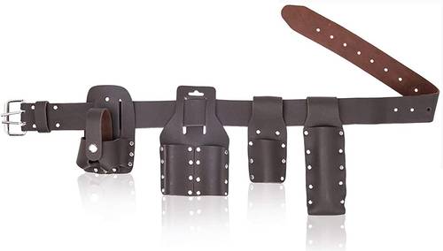 4-Piece Leather Scaffolding Belt – 2-Inch Wide | Fits Waist Sizes 32