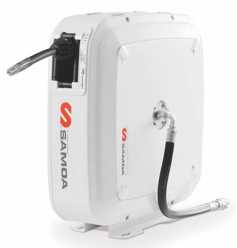 SAMOA RM-12CL Slim Enclosed Hose Reel for Grease & Hydraulic Fluid – 15m x 3/8