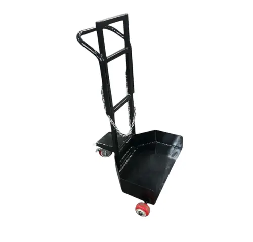 220L Drum Transport Trolley – Heavy-Duty Steel Frame – Non-Slip Handle – Large Wheels – 117cm Height – Ideal for Industrial Use, Barrels, and Heavy Equipment