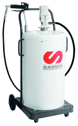 مضخة  هوائية  شحم بالهواء 50 كيلو مع عربية أسباني samoa PUMPMASTER 3 بنسبة 55:1 للشحم، 