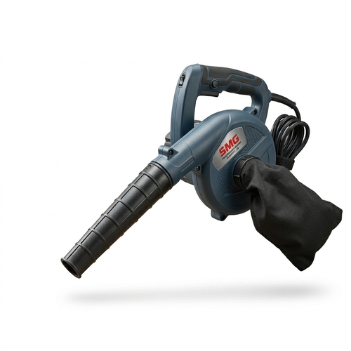 SMG 600W High-Power Variable Speed Electric Blower & Vacuum Cleaner - 13000 RPM Handheld Dust Collector with 2.3m³/min Air Flow - Includes Dust Bag & Long Nozzle for PC, Workshop & Car Cleaning