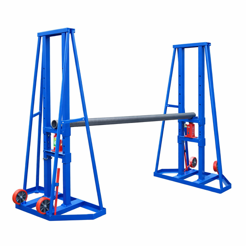 Large cable reel hoist - Mobile cable pulling reel stand, electrical cable pulling tools