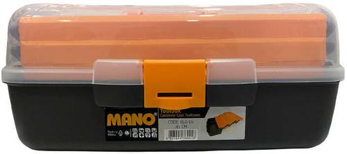 صندوق الأدوات Mano BL.O-16 مع رفوف قابلة للسحب - 16 بوصه  410x209x195 مم