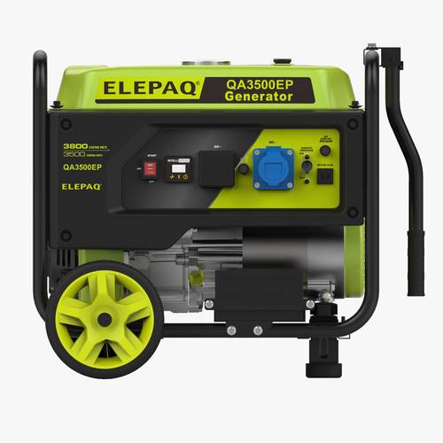 3.8 kW Gasoline Generator with Push-Button Start and Multiple Outlets - Suitable for Projects QA3500EP